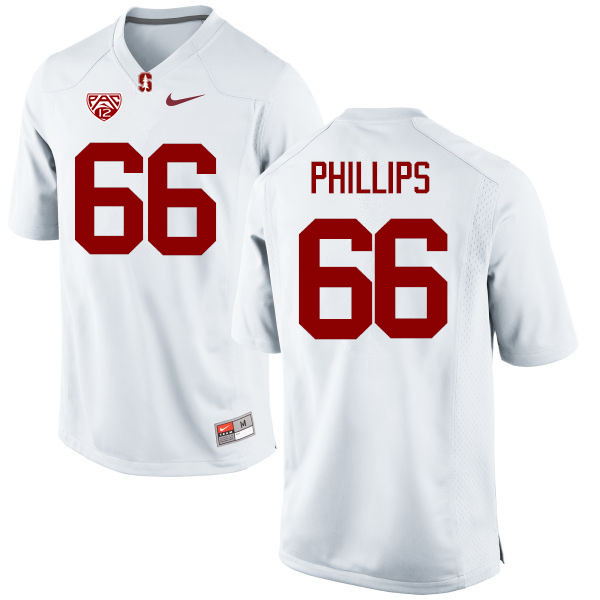 Men Stanford Cardinal #66 Harrison Phillips College Football Jerseys Sale-White - Click Image to Close